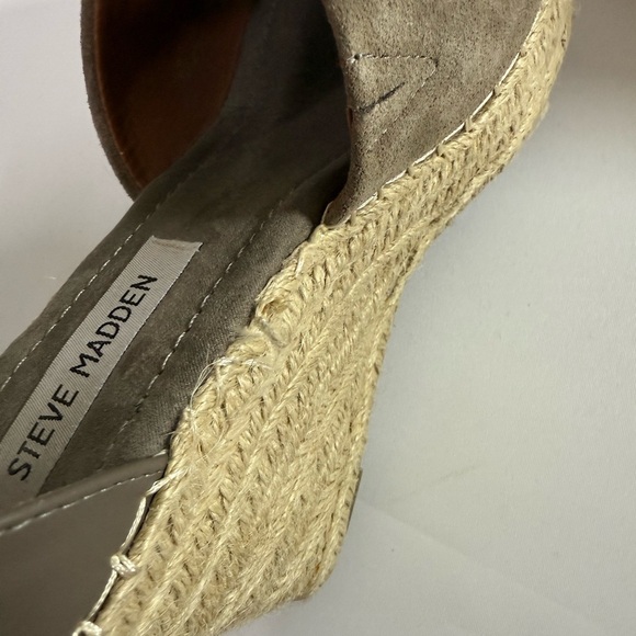 Steve Madden Taupe Wedge Sandals - Picture 16 of 16